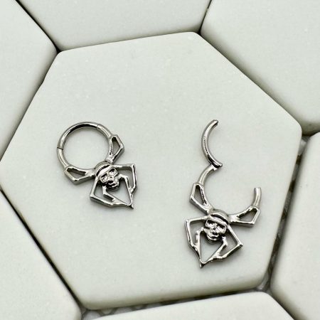 Skull Spider Hinged Ring