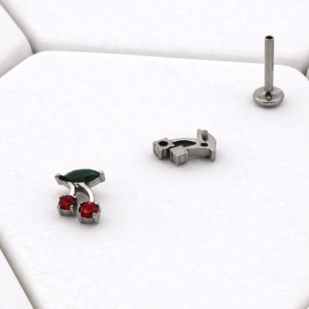 Cherries V2 with Red CZ and Green MCZ